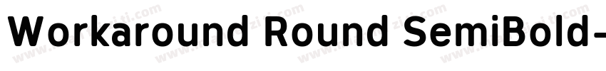 Workaround Round SemiBold字体转换